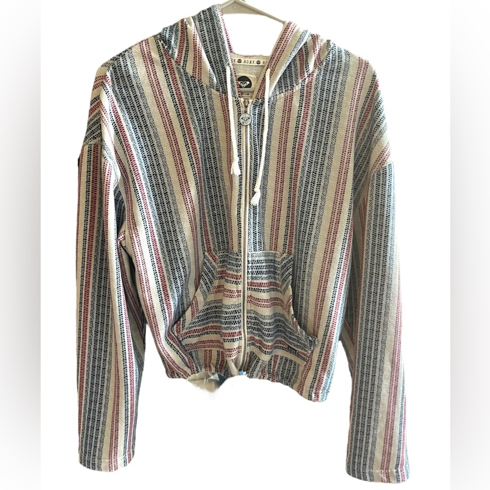 Roxy Crop Zip Lightweight zip hoody-Medium